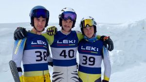 Gebrüdertrio Laule mischt beim Riesenslalom im Kaunertal vorne mit