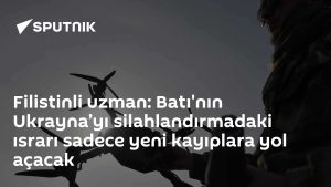 Filistinli uzman: Batı'nın Ukrayna’yı silahlandırmadaki ısrarı sadece yeni kayıplara yol açacak