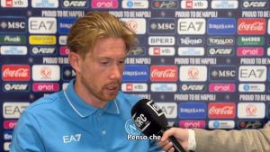De Bruyne: «A Napoli abbiamo un gruppo unito, sono rimasto sorpreso dalla qualità dei giocatori»
