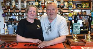 New landlords of pub with three bars determined to run site as dynamic duo