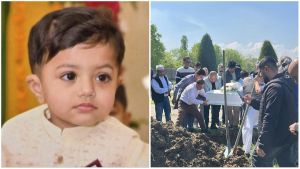 Una bara bianca e un dolore immenso al funerale del bambino precipitato dalla finestra a Bologna