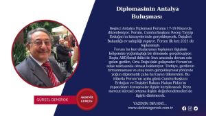 Diplomasinin Antalya Buluşması