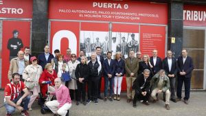 El Sporting inaugura la nueva Puerta 0 de El Molinón que inmortaliza a los que 