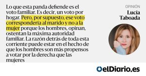 Cada vez más hombres quieren que las mujeres no votemos. Y algunos están en La Casa Blanca
