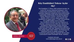 Köy Enstitüleri Tekrar Açılır Mı?