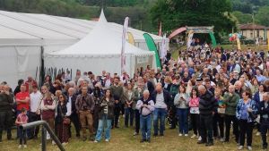 La Feria del Salmón de Cornellana celebra el éxito de recibir 7.500 visitantes pese a la ausencia del campanu de Asturias: 