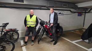 Noch sind Fahrradparkplätze frei