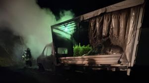 Livorno, furgone in fiamme dietro la Pubblica assistenza: i volontari danno l’allarme e sventano la tragedia