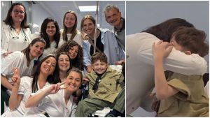 Pietro torna a casa dopo il trapianto di cuore. In un video l’abbraccio a chi l’ha curato per mesi