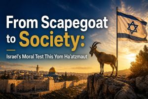From Scapegoat to Society: Israel’s Moral Test This Yom Ha’atzmaut
