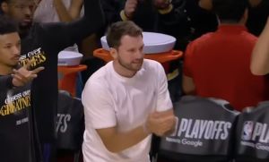 (VIDEO) Luka Doncic Cheers Lakers from Bench in Game 2 as Hamstring Recovery Progresses