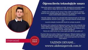 Öğrencilerin teknolojiyle sınavı