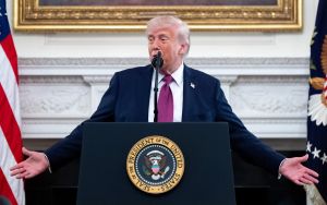 Trump says Iran ‘collapsing’ over Hormuz blockade as IRGC attacks ships in key waterway