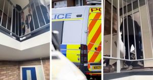 WATCH: Moment police raid crack den arresting three suspected dealers