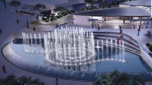 Come sarà piazza Marvelli: un belvedere sopra il parcheggio con locali, street food, giardini e fontane