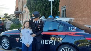 Carolina, 9 anni e il regalo speciale dei carabinieri: “Da grande voglio essere una di voi”