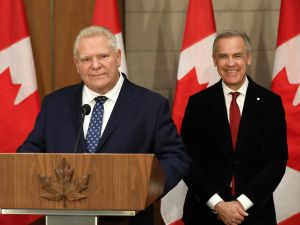 Randall Denley: Ford needs to push for more U.S. trade against Carney's talk of less