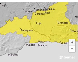 Última hora: Se activa el aviso amarillo por lluvias en la Axarquia y comarca de Antequera