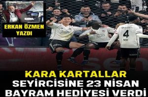 KARA KARTALLAR SEYİRCİSİNE 23 NİSAN BAYRAM HEDİYESİ VERDİ