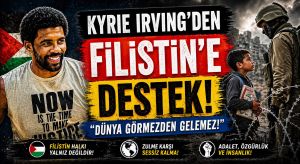 NBA YILDIZI “KYRIE IRVING’DEN” FİLİSTİN’E ANLAMLI DESTEK