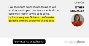 Prometer no es gobernar