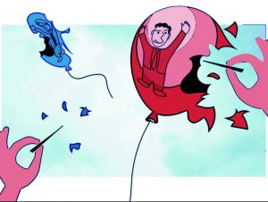 Fatxes a Madrid, progres a Barcelona