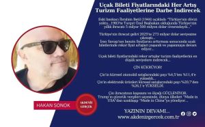 Uçak Bileti Fiyatlarındaki Her Artış Turizm Faaliyetlerine Darbe İndirecek