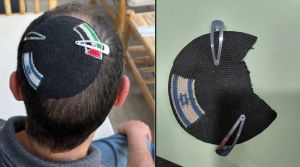 Man whose coexistence kippa was carved up by Israel Police asks ‘what is in store for us’