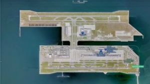 Denize milim milim batan Kansai Havalimanı…