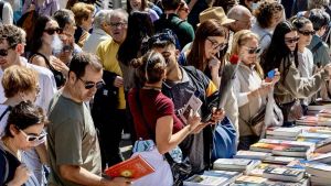 Rosas y libros por Sant Jordi