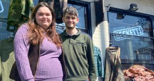 Young couple takes over city's military surplus store