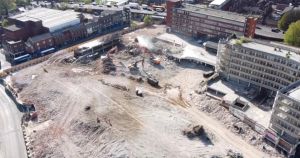 'Strange' scenes as demolition of former shopping centre speeds up