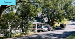 My suburb has a mountain on one side and high-rises on the other. And the odd python