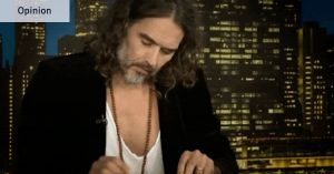 Accused rapist Russell Brand has found God. If only he knew how to find Bible verses on live TV