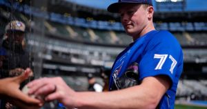 Blue Jays closer Louis Varland talks (reluctantly) about the Jeff Hoffman role, a surprising trade and pitching bloodlines