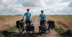 Father and son duo returning home after amazing 18,000 mile world bike adventure