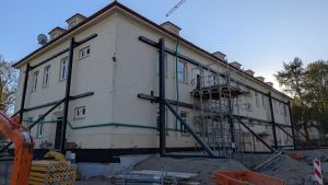 Was sind das für Stützen am geplanten Kindergarten im Oberen Brühl?