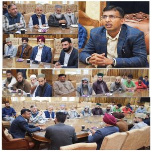 Div Com Kashmir meets Religious Leaders, invites for participation in Nasha Mukt J&K