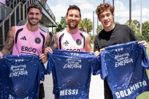 Franco Colapinto meets up with Lionel Messi ahead of Miami Grand Prix