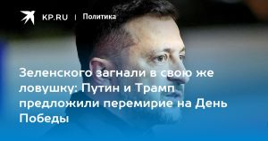 Зеленского загнали в свою же ловушку: Путин и Трамп предложили перемирие на День Победы