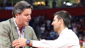(VIDEO) Bodiroga i Đoković zajedno gledaju meč Evrolige