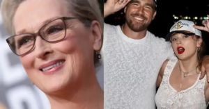 Noivo de Taylor Swift, Travis Kelce reage a provocação de Meryl Streep