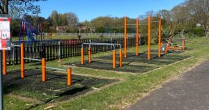 Outdoor fitness boost as new gym equipment installed at town park