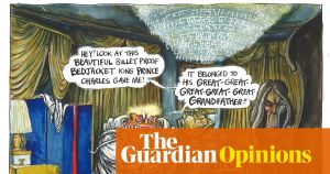 Martin Rowson on King Charles’s visit to the US – cartoon