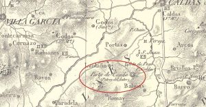 A patria de Domingo Fontán no seu mapa