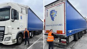 Lidia Solís, camionera asturiana de 32 años: 