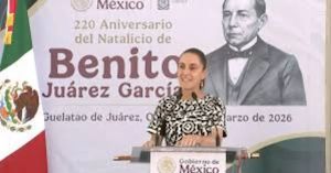 Sheinbaum se inspira en Juárez: la patria no se litiga, la patria se defiende