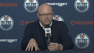Stan Bowman says Oilers couldn’t get ‘momentum’ in reaction to McDavid’s ‘average’ comment