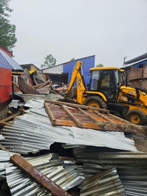Srinagar Police Demolishes Illegal Structure of Notorious Drug Peddler, Issues Stern Warning