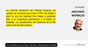 Una sentencia errónea, injusta y desproporcionada